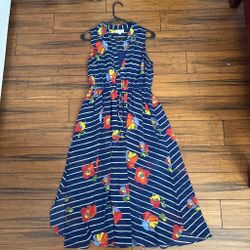 Women’s Long Floral Striped Dress
