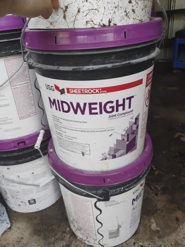 4.5 gal. Midweight Ready-Mixed Joint Compound $15 per bucket