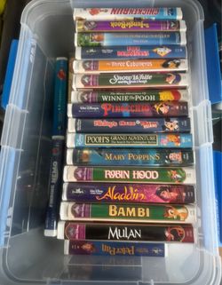 VHS Disney movies