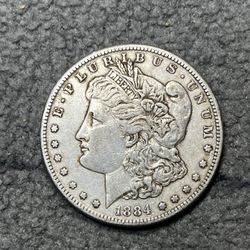 1884-S Key Date! Morgan Silver Dollar Coin