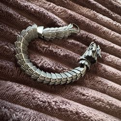 Unique, Mystical dragon stainless steel bracelet