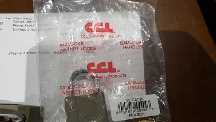 CCL PADLOCKS #66 ALL KEYED CAT60