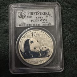 2011 First Strike 1oz Silver Panda 
