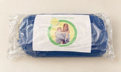 Blue baby carrier sling