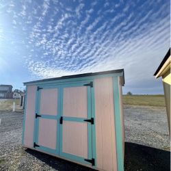 6x10 Pink Shed - Storage, Tools, Lawn, Garden