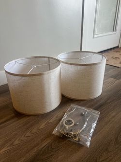 Gorgeous pair of lamp shades