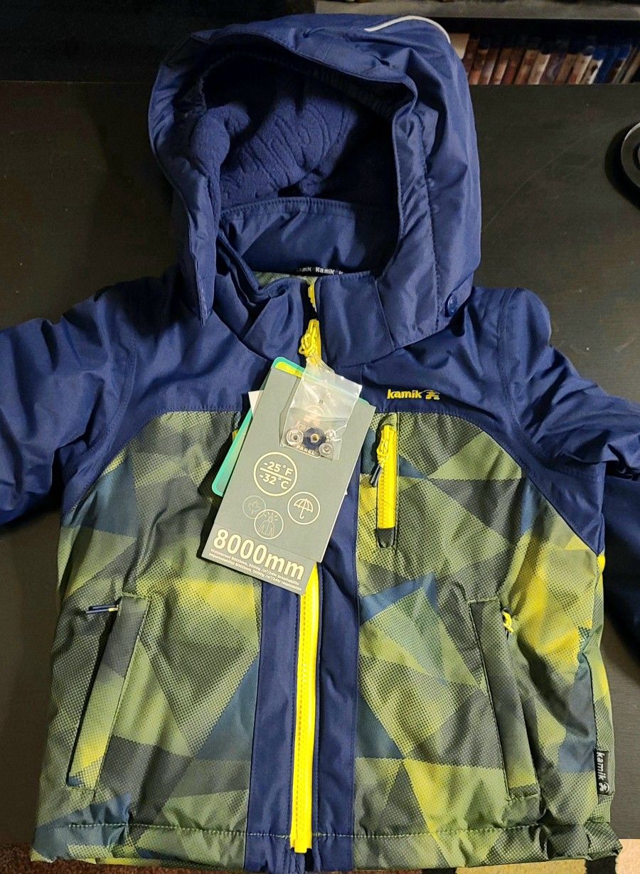 Kamik Jeremy CB Insulated Boys Winter Ski Snow Jacket Size 2 Kids