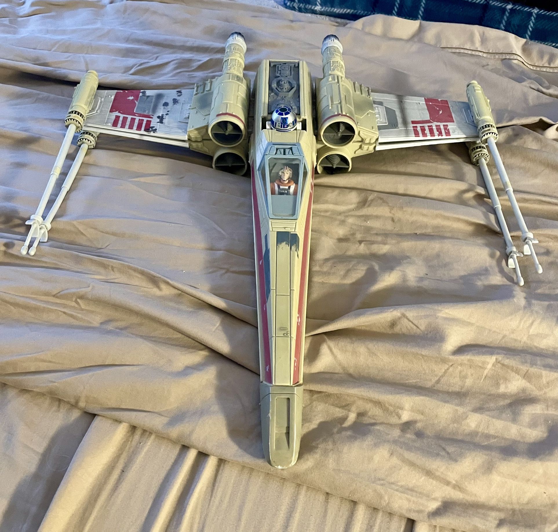 Star Wars x Wing Fighter Large Space Ship Hasbro Hero Series 2002