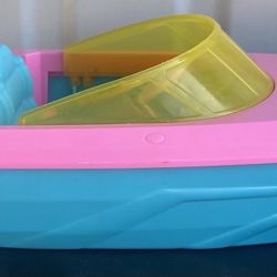 Barbie Doll Speedboat Only Playset Boat Beach Lake Swim Boat Floats Mattel 14.5"