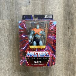 In Hand, Brand New, Never Opened Mattel MOTU Masters Of The Universe - Masterverse - Vintage Collection - Faker - 7" Action Figure 