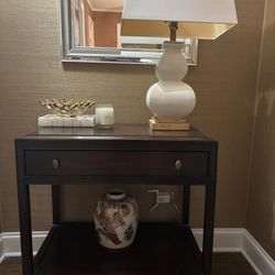 Restoration Hardware Mahogany Side Table!