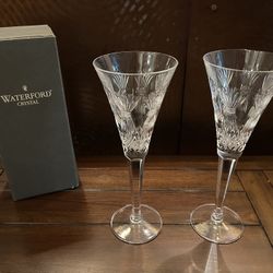 Waterford Crystal Millennium Prosperity Champagne Flutes 
