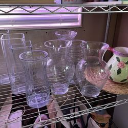 Glass vases and jars