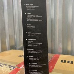 SOLAR POWER BATTERY SECURITY CAMER SYSTEM