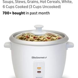 Elite Gourmet

White Electric Rice Cooker