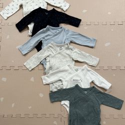 Baby Pack Side-Snap Bodysuits X6 - 3 Months 