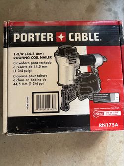 Title:Porter-Cable 1-3/4" Pneumatic Roofing Coil Nailer (Model RN175A) - In Box