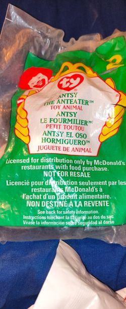 Mc Donald's Ansty The Anteater 1999