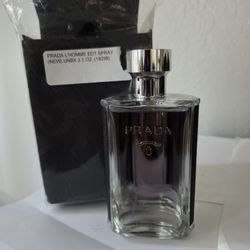 PRADA L'HOMME EAU DE TOILETTE 3.4OZ/100ML,  NEW IN TESTER BOX AS PICTURED
