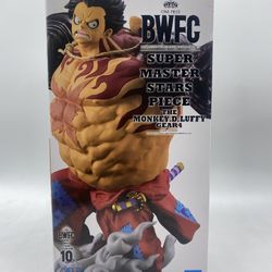 BWFC One Piece Monkey D Luffy Gear 4 Figure Bandai