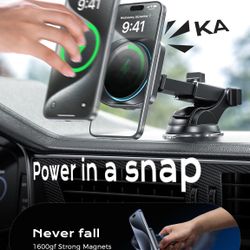 MagSafe Magnetic Wireless Charger Phone Mount Holder in Car Air Vent Windshield Dashboard  New Condition