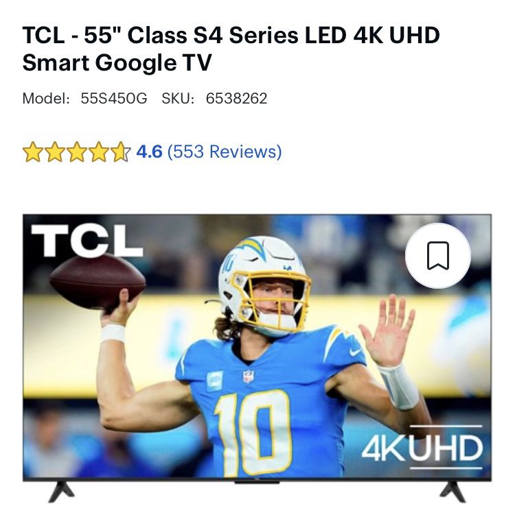TCL 55 Inch Fire Tv LED 4K