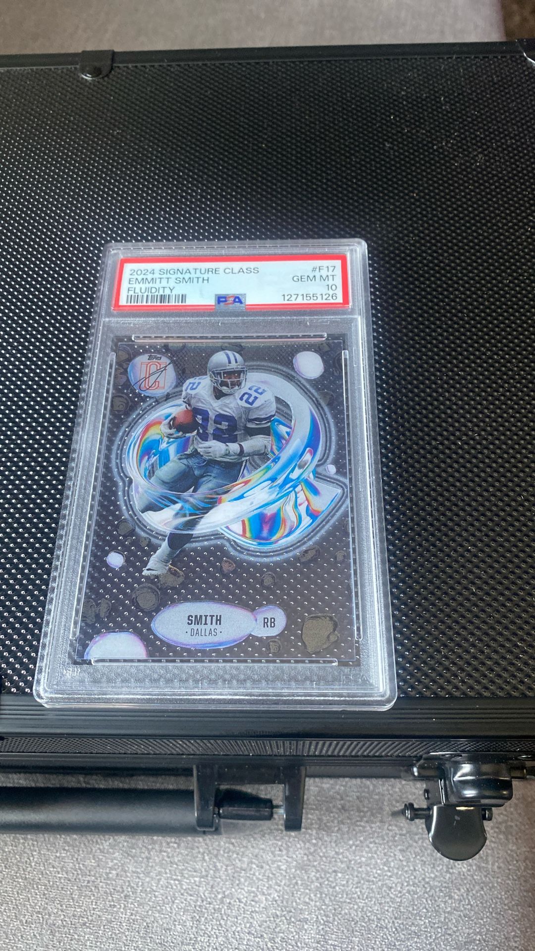 2024 Emmitt Smith Fluidity Card PSA10