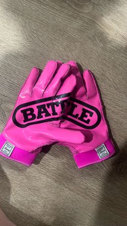 Hue Pink Battle Football Gloves