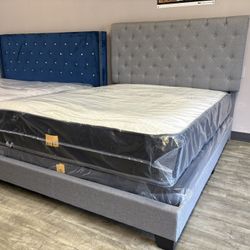 CLOSE OUT DEAL QUEEN BED / MATTRESS AND BOX SPRING $395  INCLUDING DELIVERY!