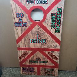 Drinking game Cornhole boards 