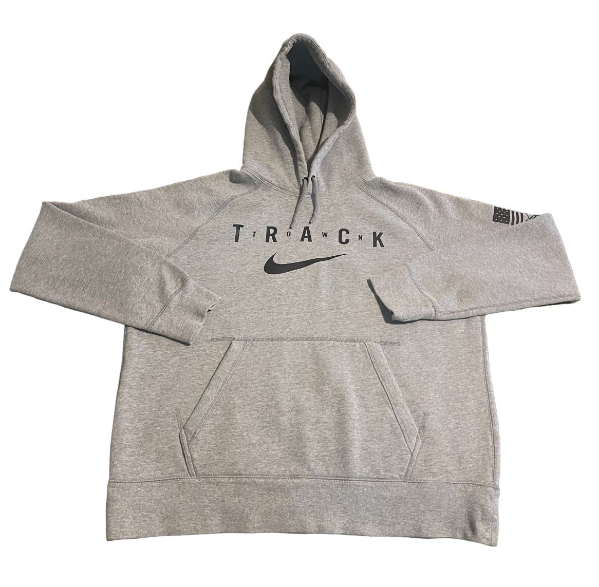 Nike Track Town Hoodie Men Large Gray Olympics 2016 Sweatshirt Pullover Sweater