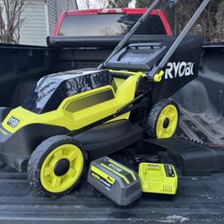 RYOBI 40V HP Brushless 20 in. Cordless Battery Walk Behind Push Lawn Mower with 6.0 Ah Battery and Charger 