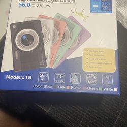 Brand new high definition, digital camera in the color black