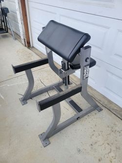 Hammer strength preacher curl