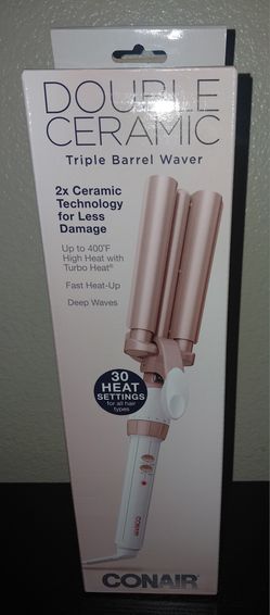 Conair Double Ceramic Triple Barrel Waver 