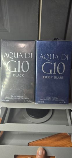 Aqua Di G10 Black and Blue fragrance, a 3.4 fl oz (100 ml) Eau de Parfum spray.