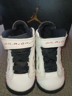 Air Jordan 5 Toddler Sneakers White Red Black