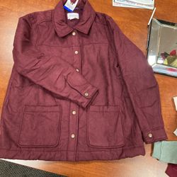Long Sleeve Soft Jacket With Snaps. New With Tags.