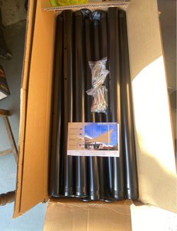 Sun Shade Sail Poles with Hardware