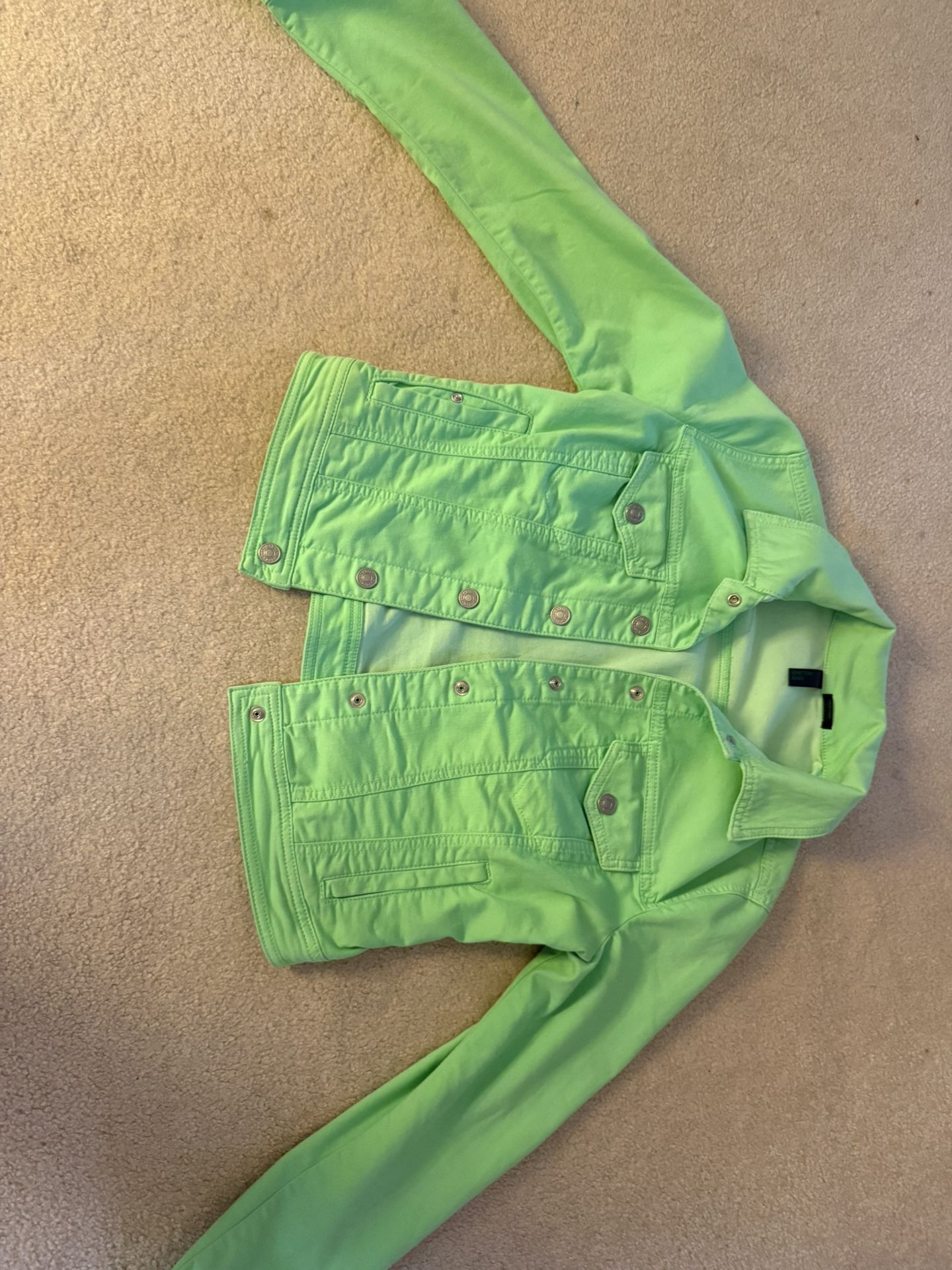 Lime Green Jean Jacket