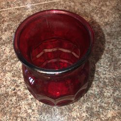 Red Glass Vase