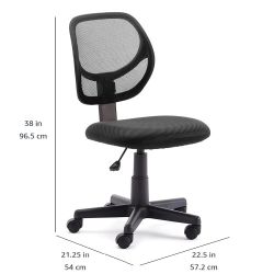 Low-back mesh swivel task office chair