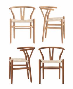4X Mixed solid wood dining chairs
