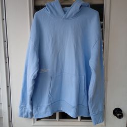 Hollister Men's Blue and White Hoodie Sz.XL