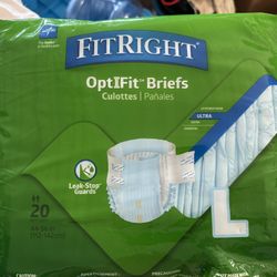 FREE - Adult Large FitRight Briefs - 16