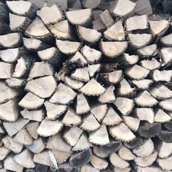 Firewood And Chunk Debarked Wood