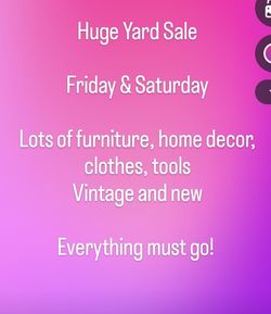 Yard SALE