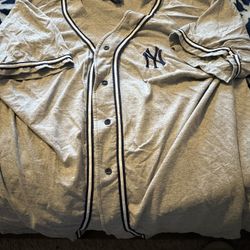 New Your Yankees Button Up Shirt Jersey Size Xl Adidas Brand