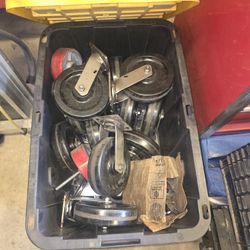 8in stainless steel swivel casters with swivel locks