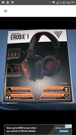 Gamdias Eros E1 USB Powered Stereo Lightning Gaming Headset Brand New in Sealed Box